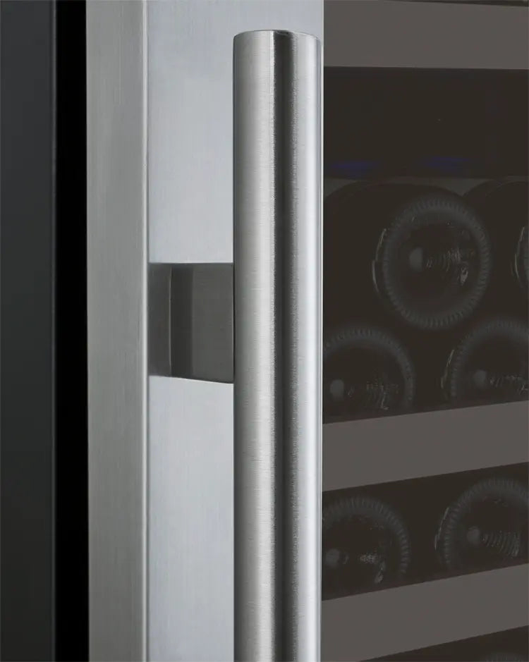 Allavino 24" Wide FlexCount II Tru-Vino 177 Bottle Single Zone Stainless Steel Left Hinge Wine Refrigerator