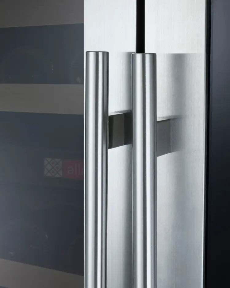 Allavino FlexCount Series 344 Bottle Four-Zone Tall Side-by-Side Wine Refrigerators with Stainless Steel Doors