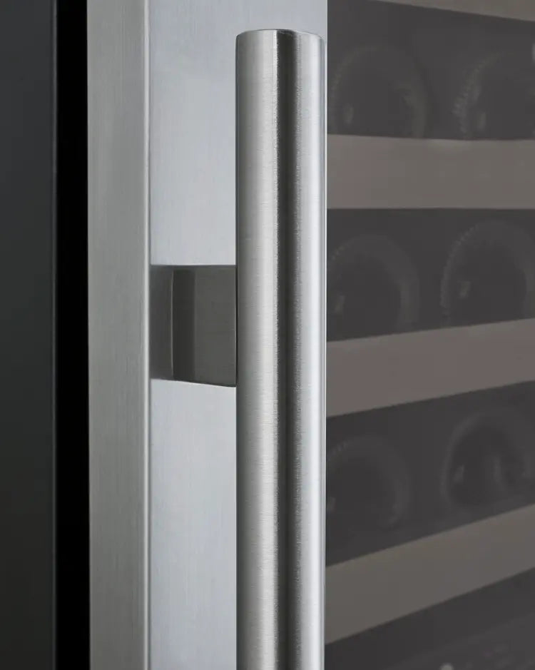 Allavino 24" Wide FlexCount II Tru-Vino 172 Bottle Dual Zone Stainless Steel Left Hinge Wine Refrigerator