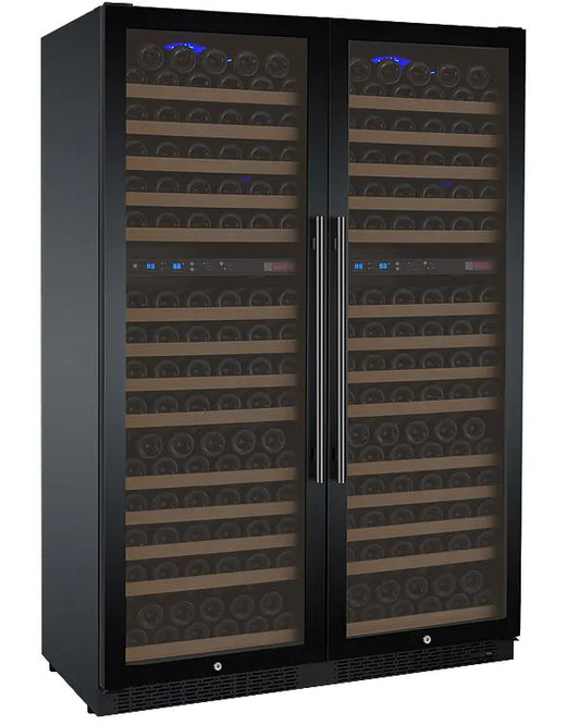 Allavino FlexCount Series 256 Bottle Dual Zone Semi-Tall Side-by-Side Wine Refrigerators with Stainless Steel Doors