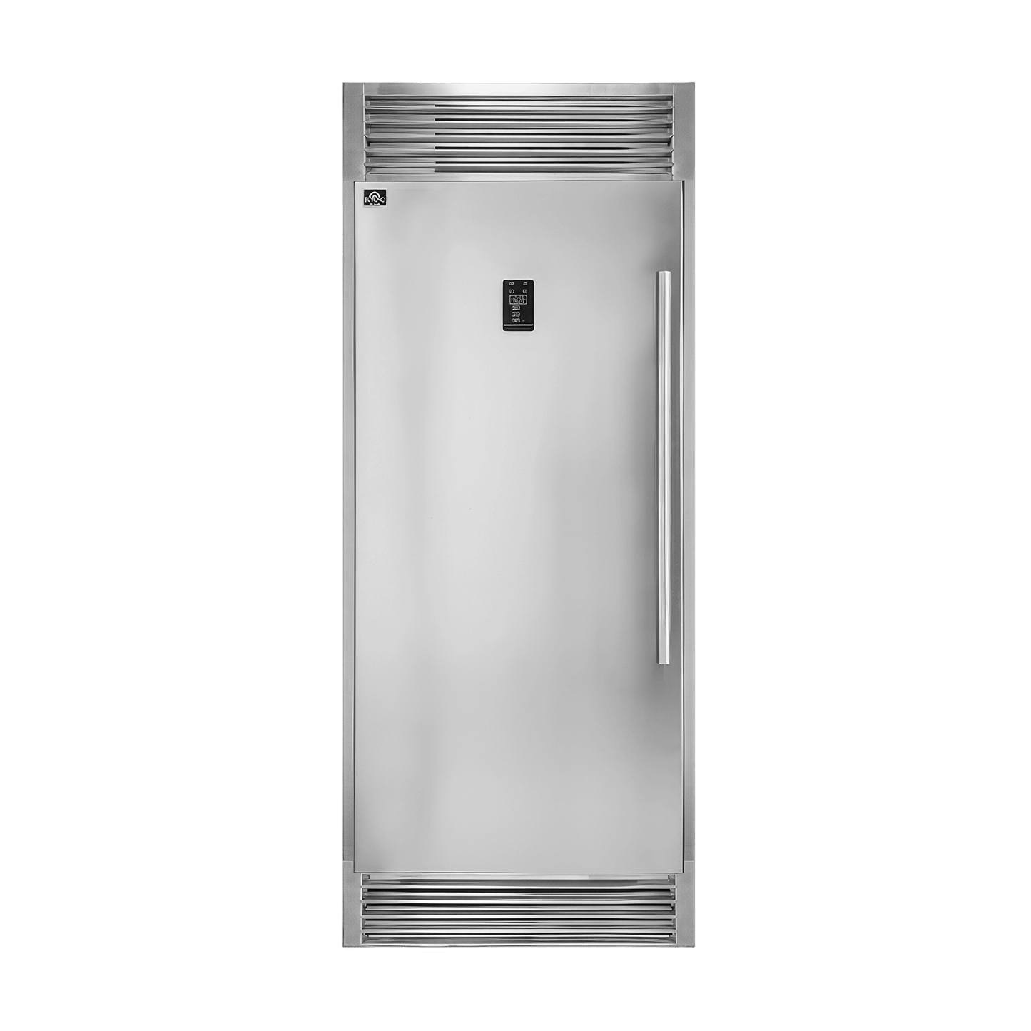 FORNO Rizzuto 32″ Left Hand Swing Open 13.8 Cu.Ft. Stainless Steel Dual Zone Refrigerator/Freezer