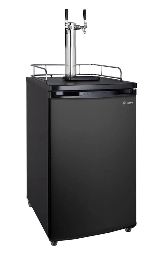 20" Wide Dual Tap Black Kegerator