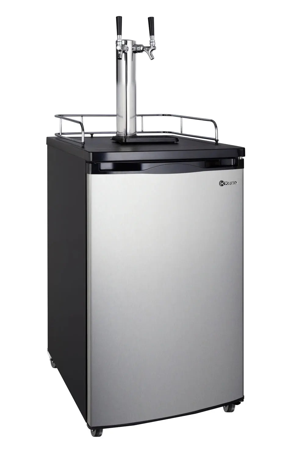 Kegco 20" Wide Kombucha Dual Tap Stainless Steel Kegerator