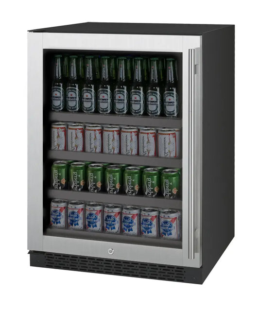 Allavino 24" Wide FlexCount II Tru-Vino Stainless Steel Left Hinge Beverage Center