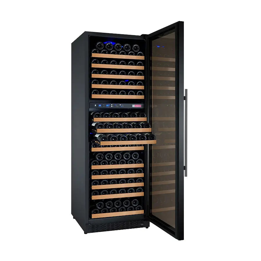 Allavino 24" Wide FlexCount II Tru-Vino 172 Bottle Dual Zone Black Right Hinge Wine Refrigerator