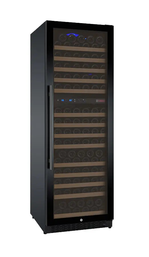 Allavino 24" Wide FlexCount II Tru-Vino 172 Bottle Dual Zone Black Right Hinge Wine Refrigerator