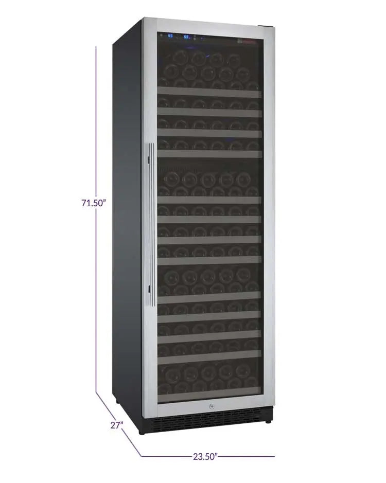 Allavino FlexCount Series 177 Bottle Single Zone Built-in Wine Refrigerator with Stainless Steel Door - Right Hinge