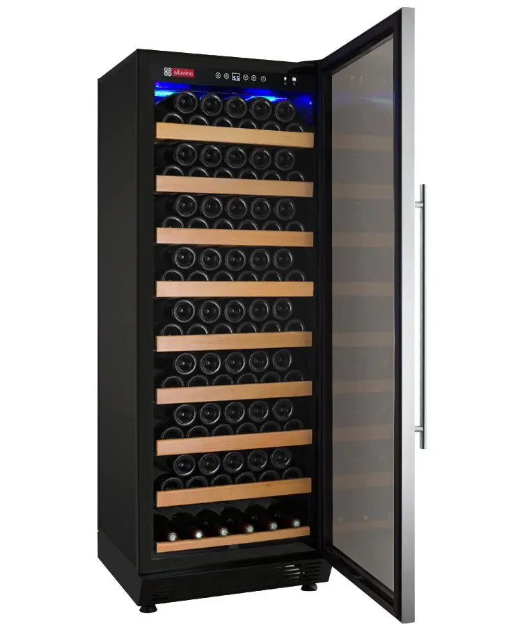 Allavino 24" Wide Vite II Tru-Vino 99 Bottle Single Zone Stainless Steel Right Hinge Wine Refrigerator