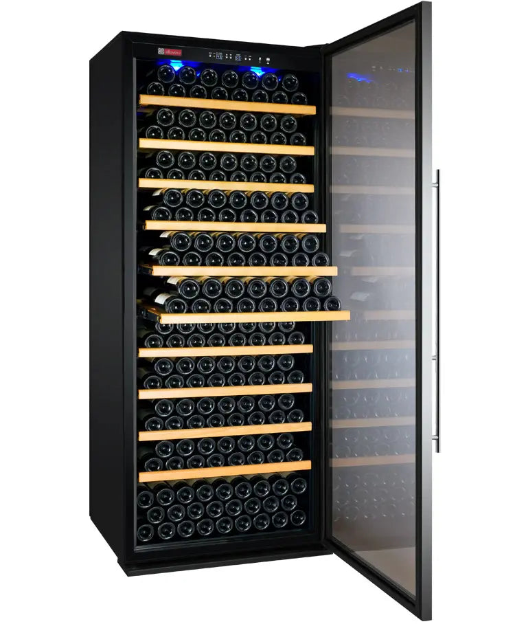 Allavino Vite Series 277 Bottle Single Zone Freestanding Large Capacity Wine Refrigerator with Stainless Steel Door - Right Hinge