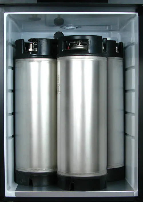 24" Wide Homebrew Triple Tap Stainless Steel Kegerator