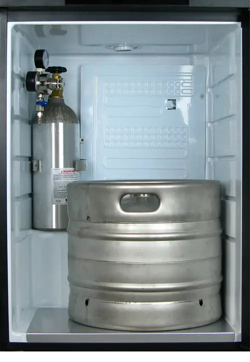 24" Wide Triple Tap Black Kegerator