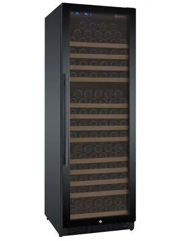 Allavino 24" Wide FlexCount II Tru-Vino 177 Bottle Single Zone Black Right Hinge Wine Refrigerator