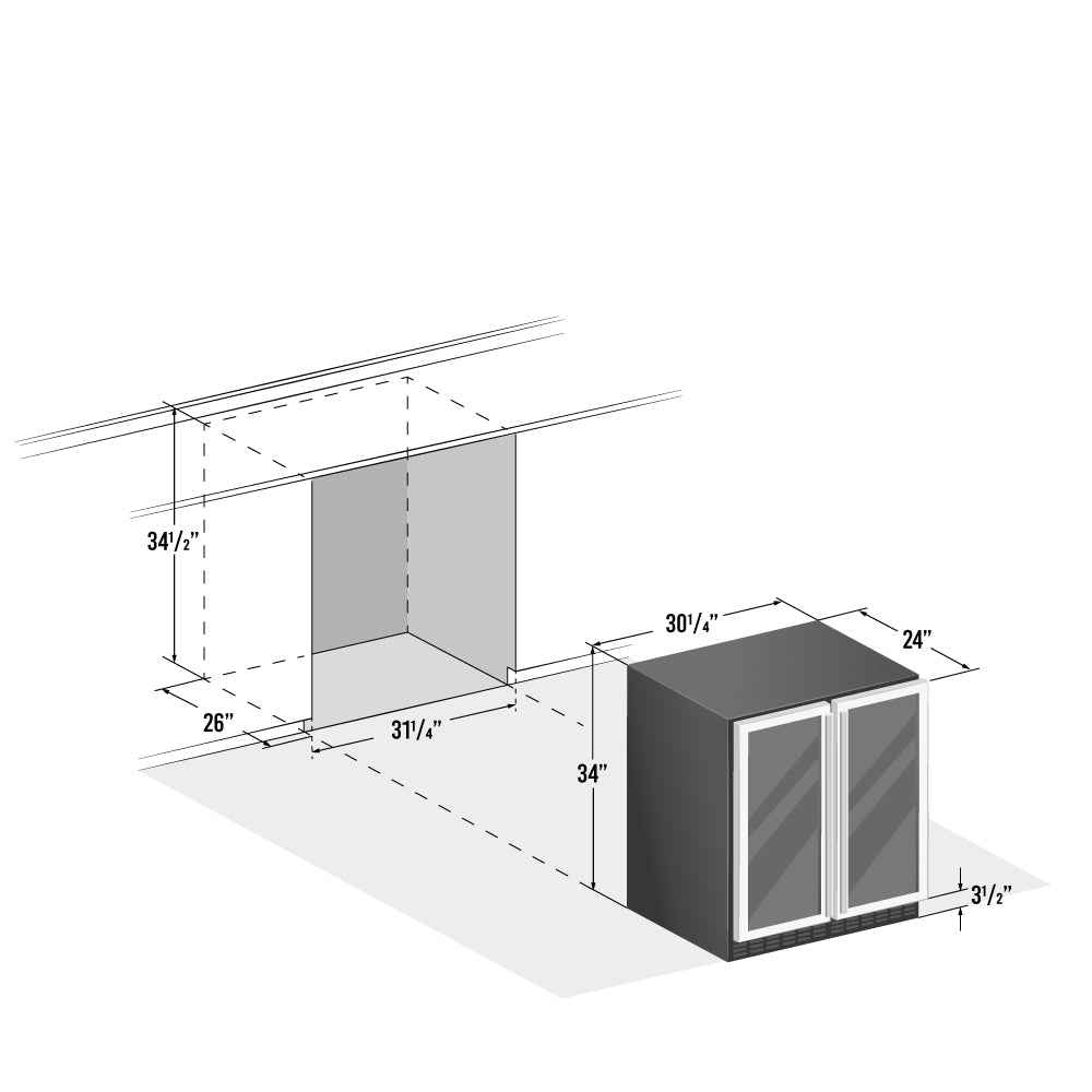 Stainless Steel Wine and Beverage Cooler