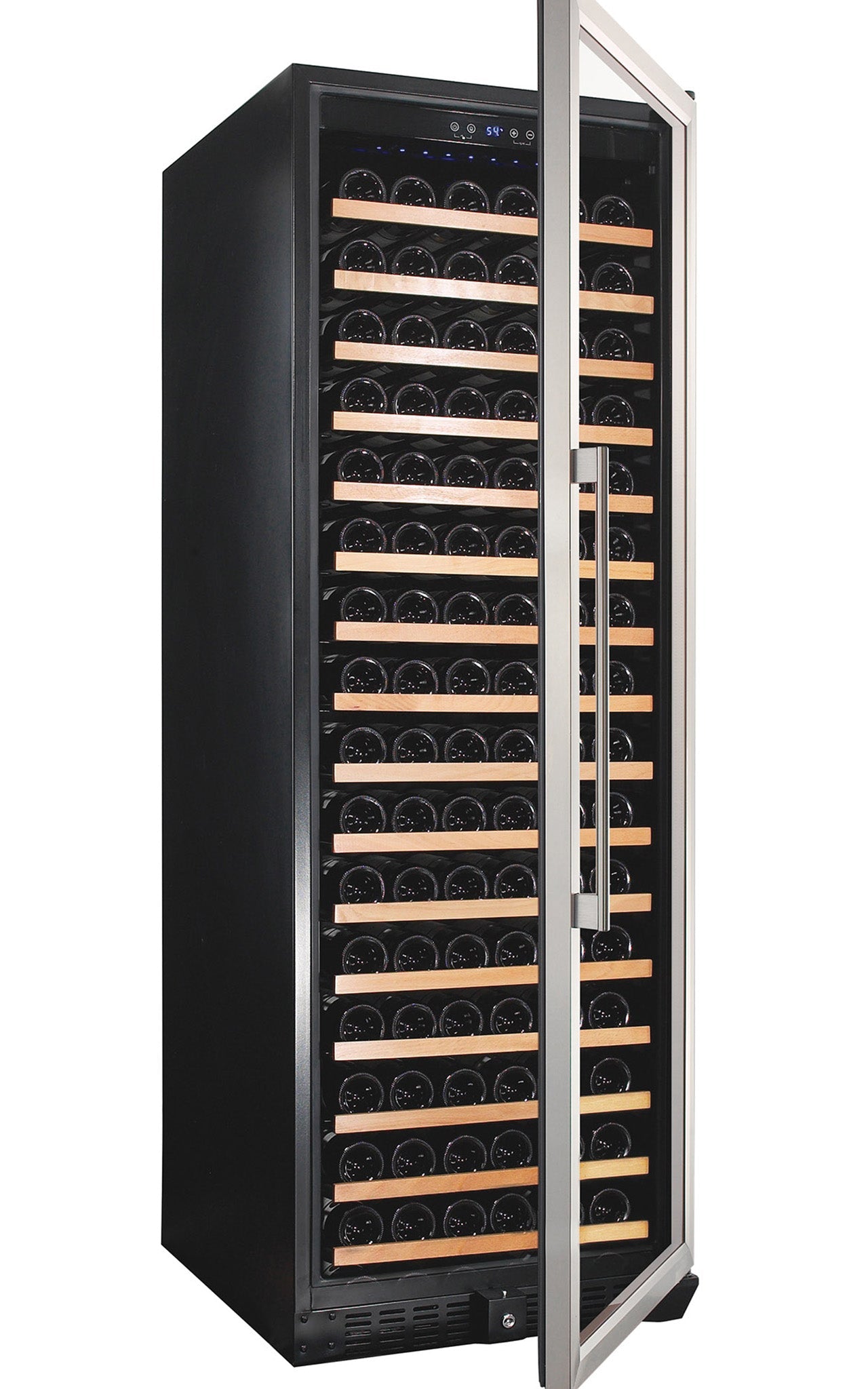 166 Bottle Single Zone Stainless Steel Wine Refrigerator