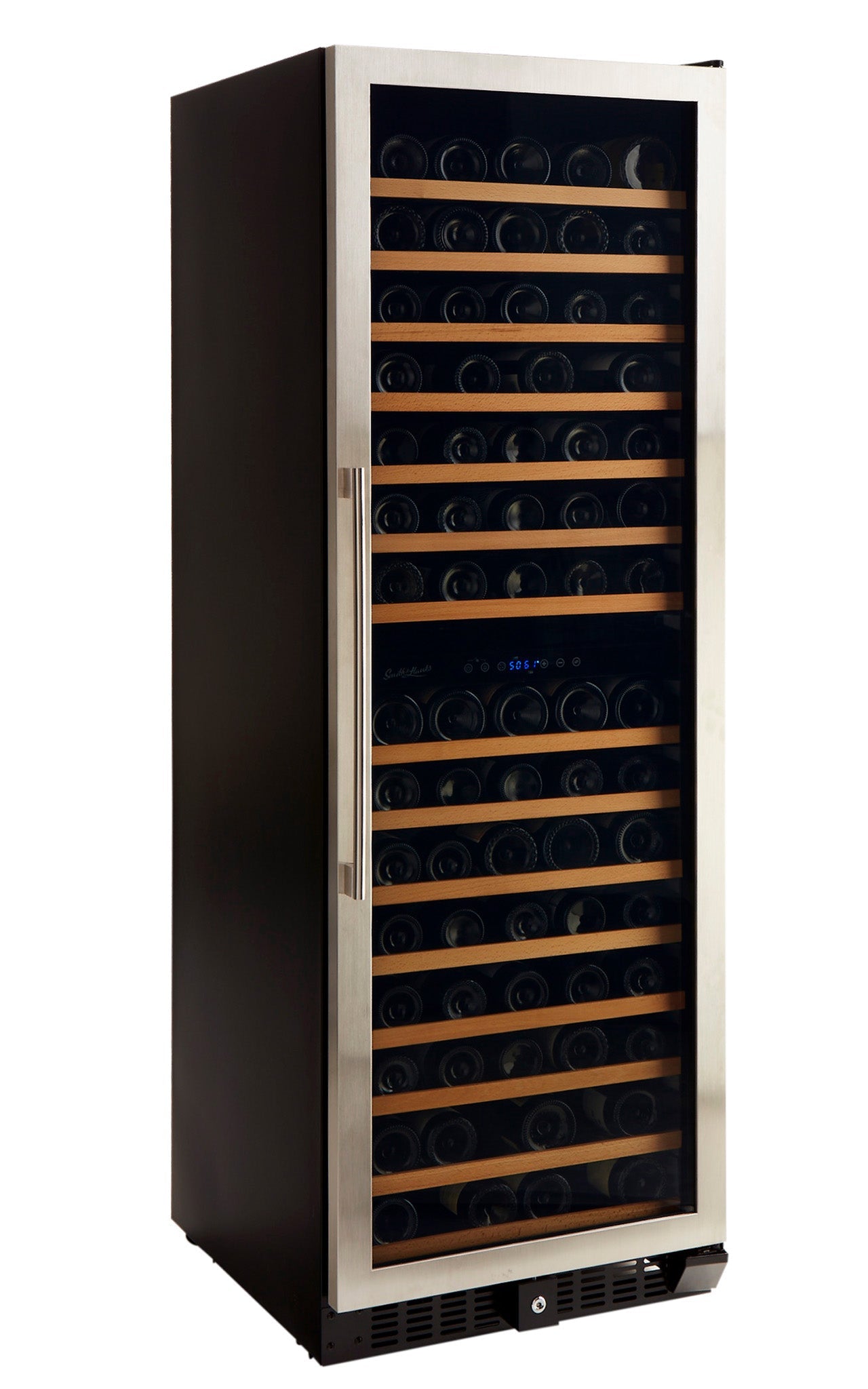 166 Bottle Premium Dual Zone Stainless Steel Wine Refrigerator