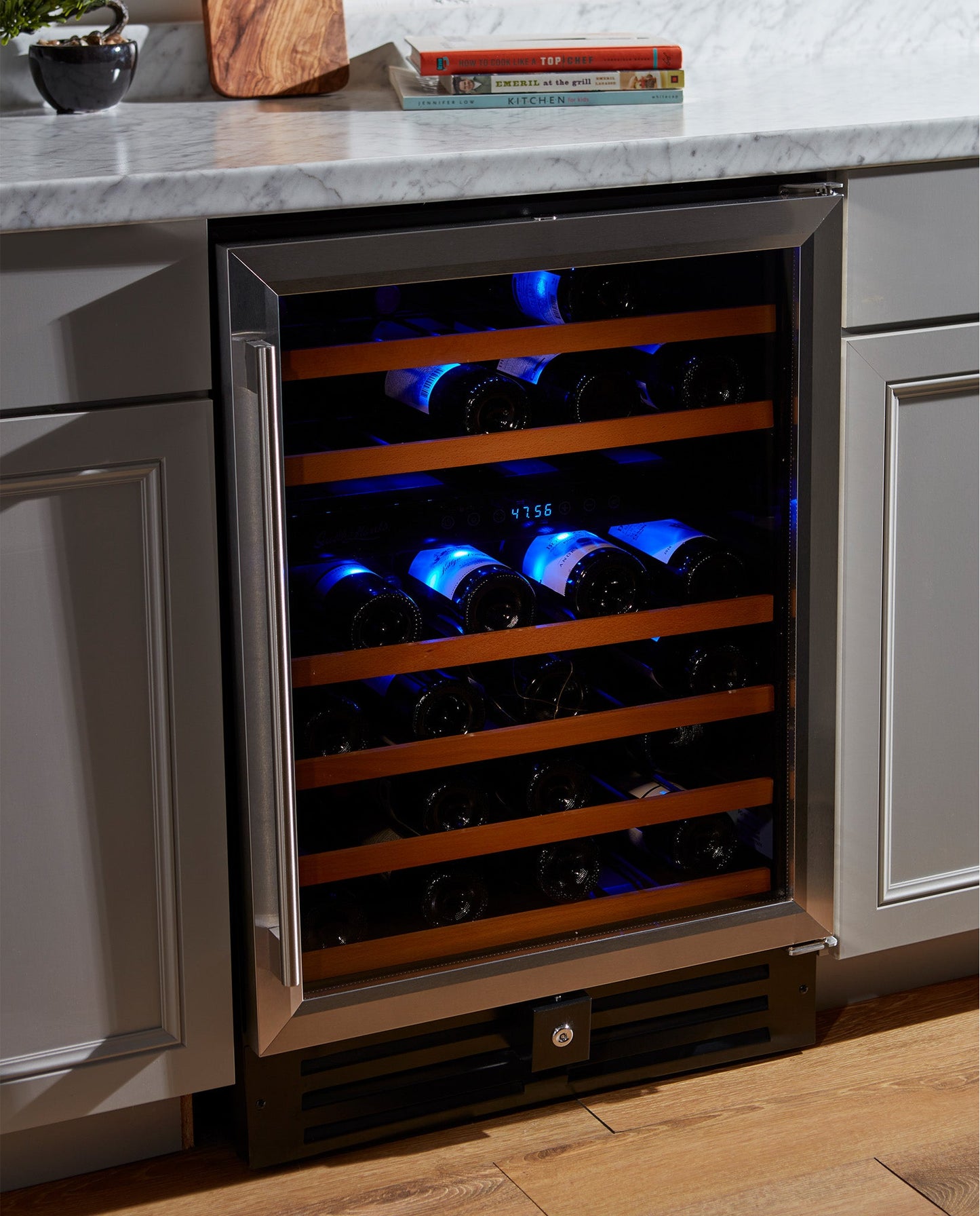 46 Bottle Dual Zone Under Counter Wine Cooler