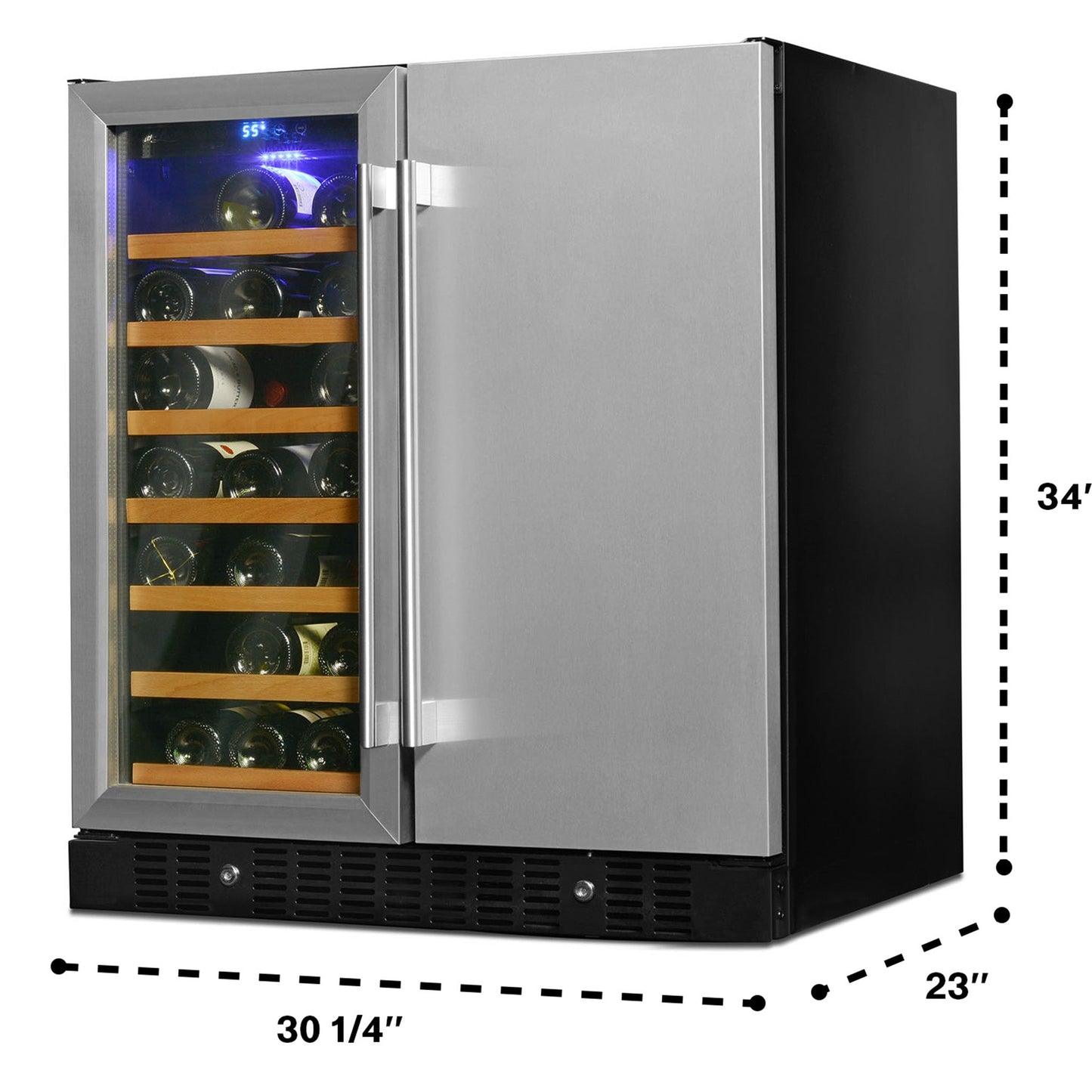 Stainless Steel Wine and Beverage Cooler